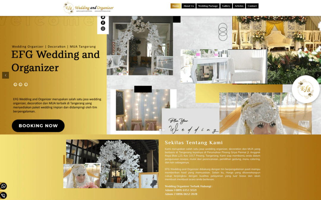 Website Wedding Organizer Impian Anda Siap Dalam Hitungan Hari